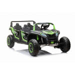 Elektrické autíčko Buggy ATV Racing UTV2000 Štvormiestne!!! Zelená - 4 X 150W - 24V10Ah + 24V10Ah grátis